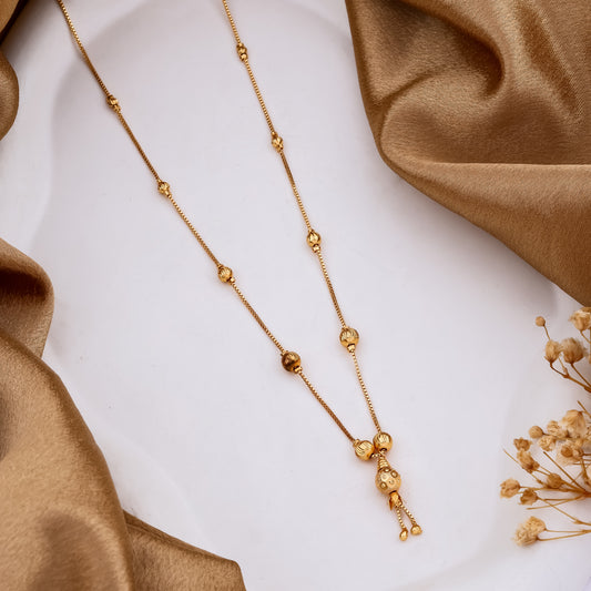 Minimalist Gold Beaded Mangalsutra