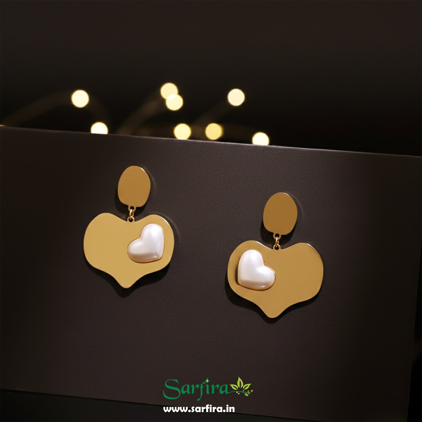 Mismatched Heart Drop Earrings