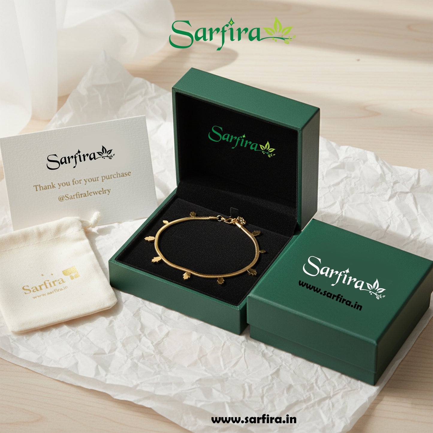 Hamsa Charm Snake Chain Bracelet