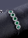 Atarangi Adjustable Green American Diamond Fancy Bracelet for Women