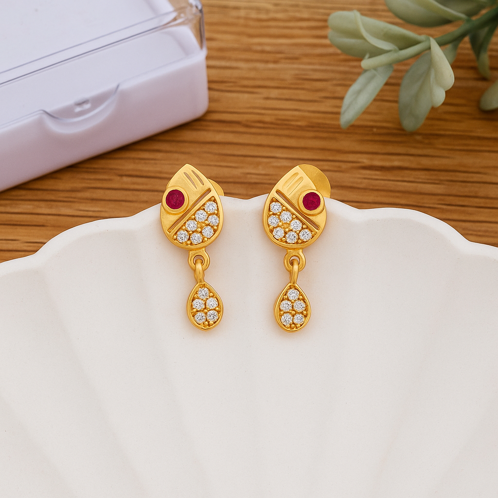 Gold Drop Earrings