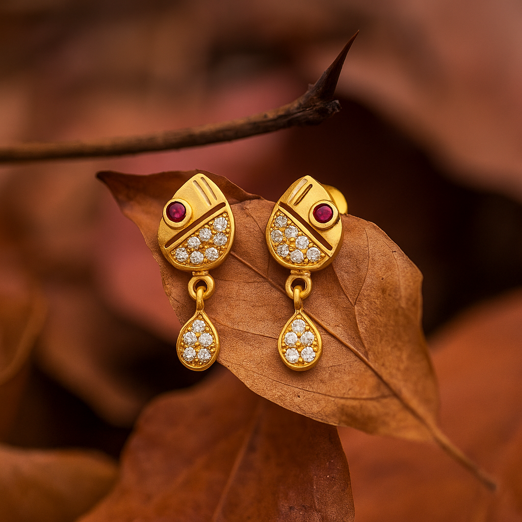 Gold Drop Earrings