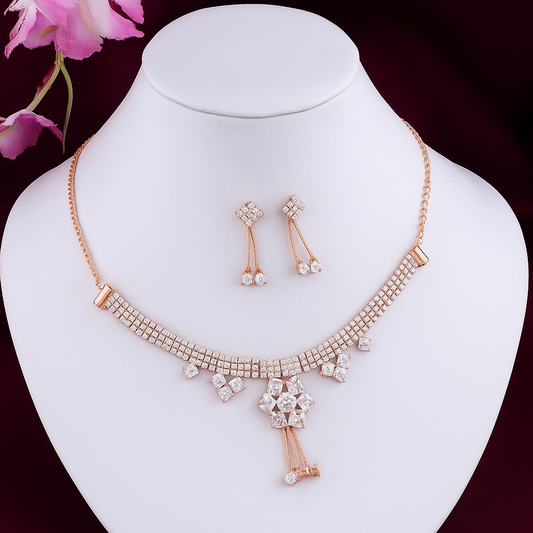 Diamond Choker Necklace Set