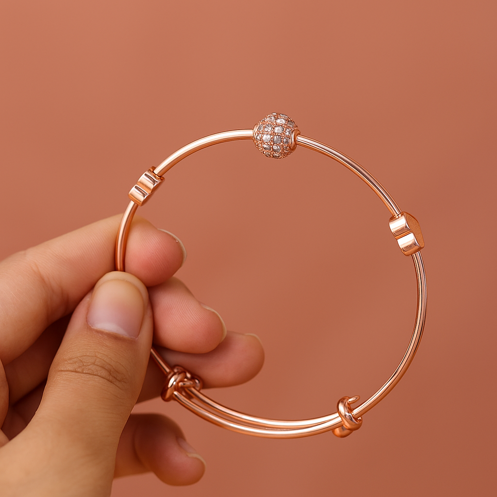 Rose Gold Charm Bracelet