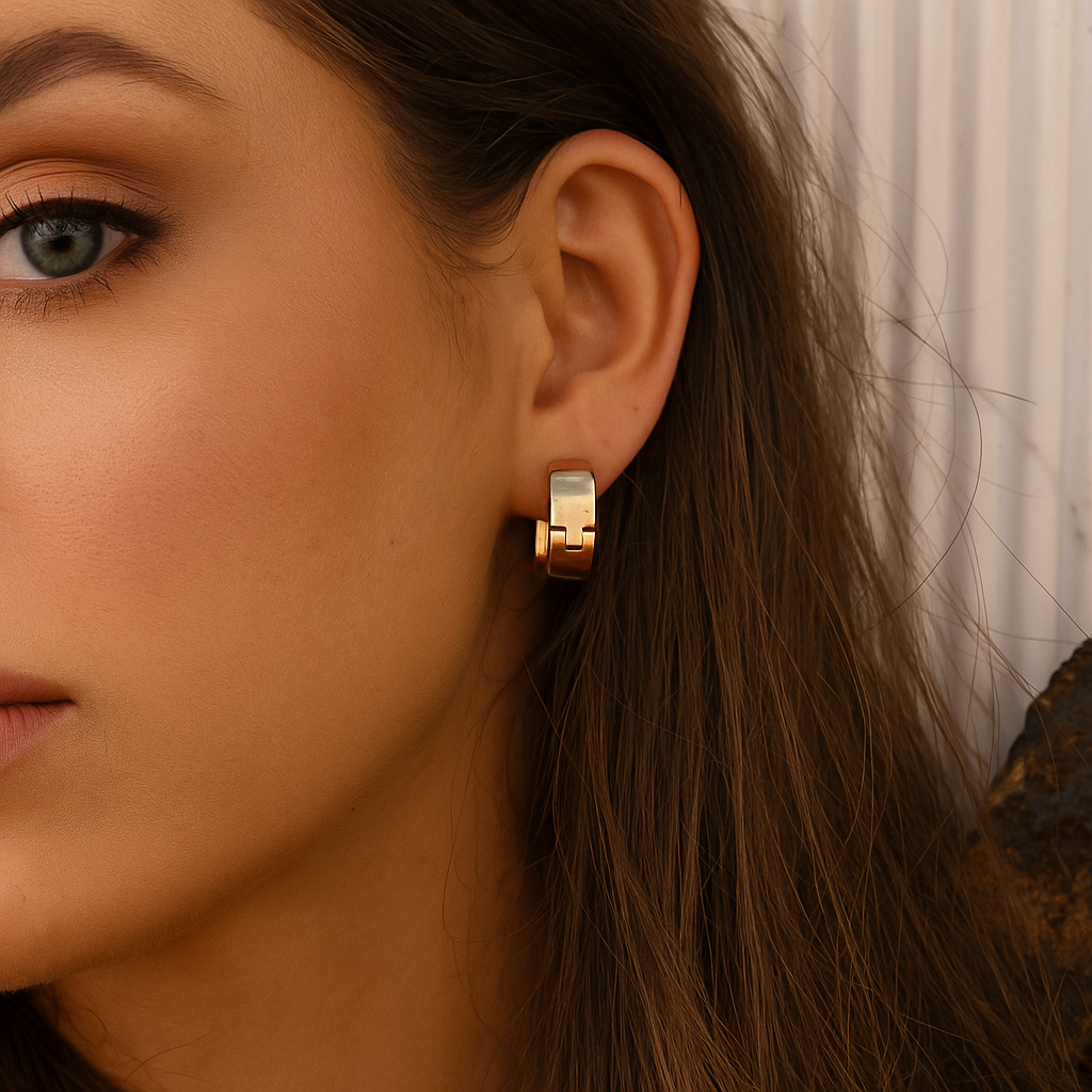 Round Hoop Earrings
