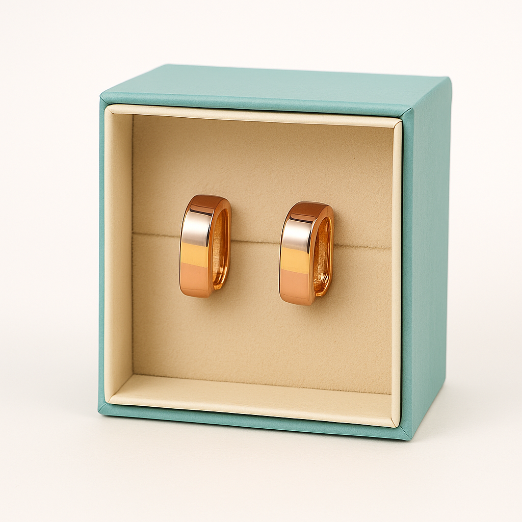 Round Hoop Earrings