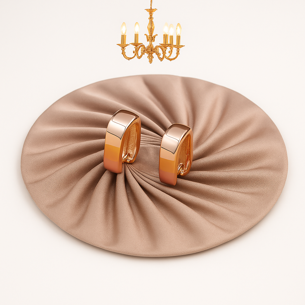 Round Hoop Earrings