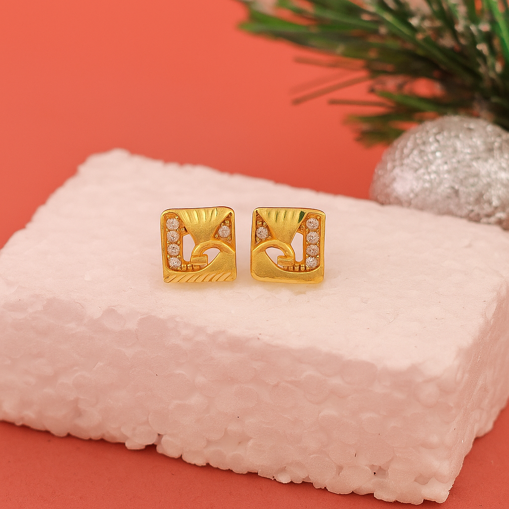 Square Diamond Earrings
