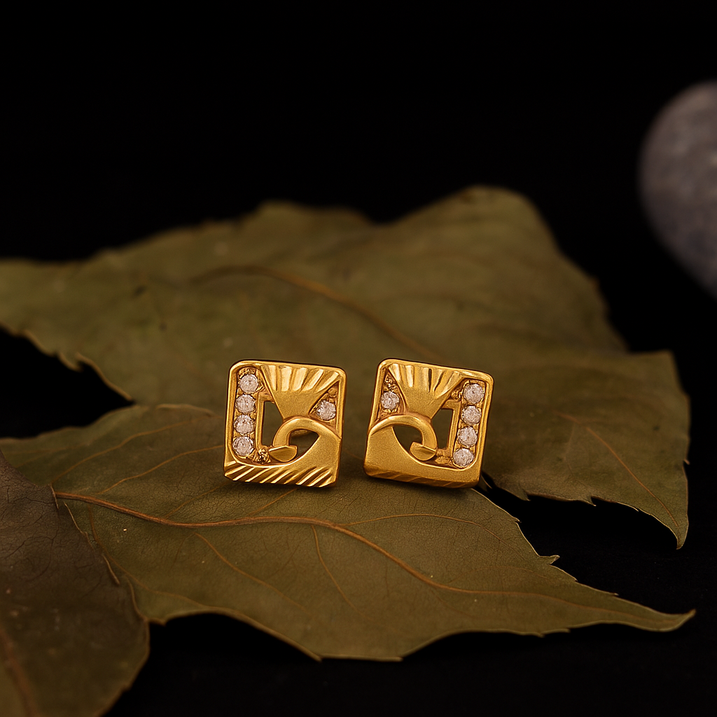 Square Diamond Earrings