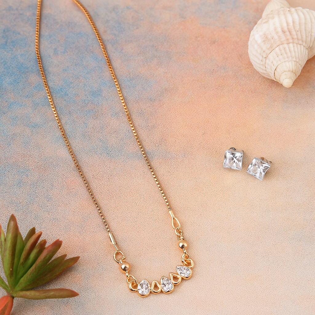 Crystal Stone Chain Pendant