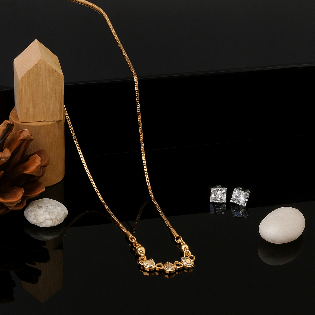 Crystal Stone Chain Pendant