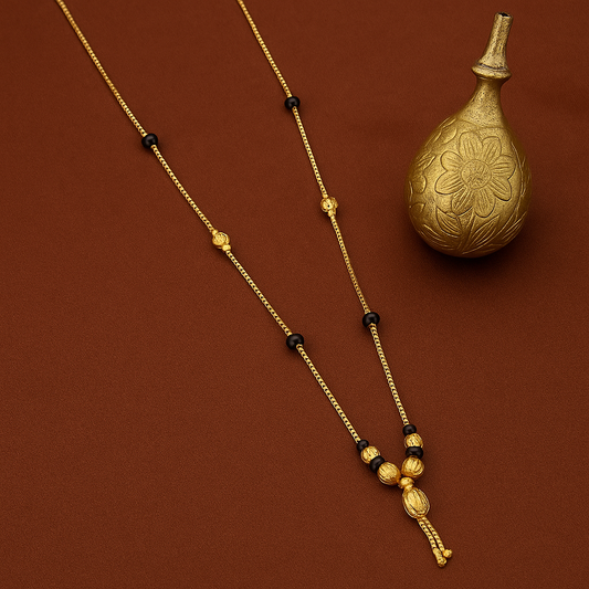 Modern Black Bead Mangalsutra