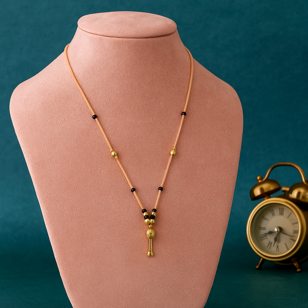 Modern Black Bead Mangalsutra