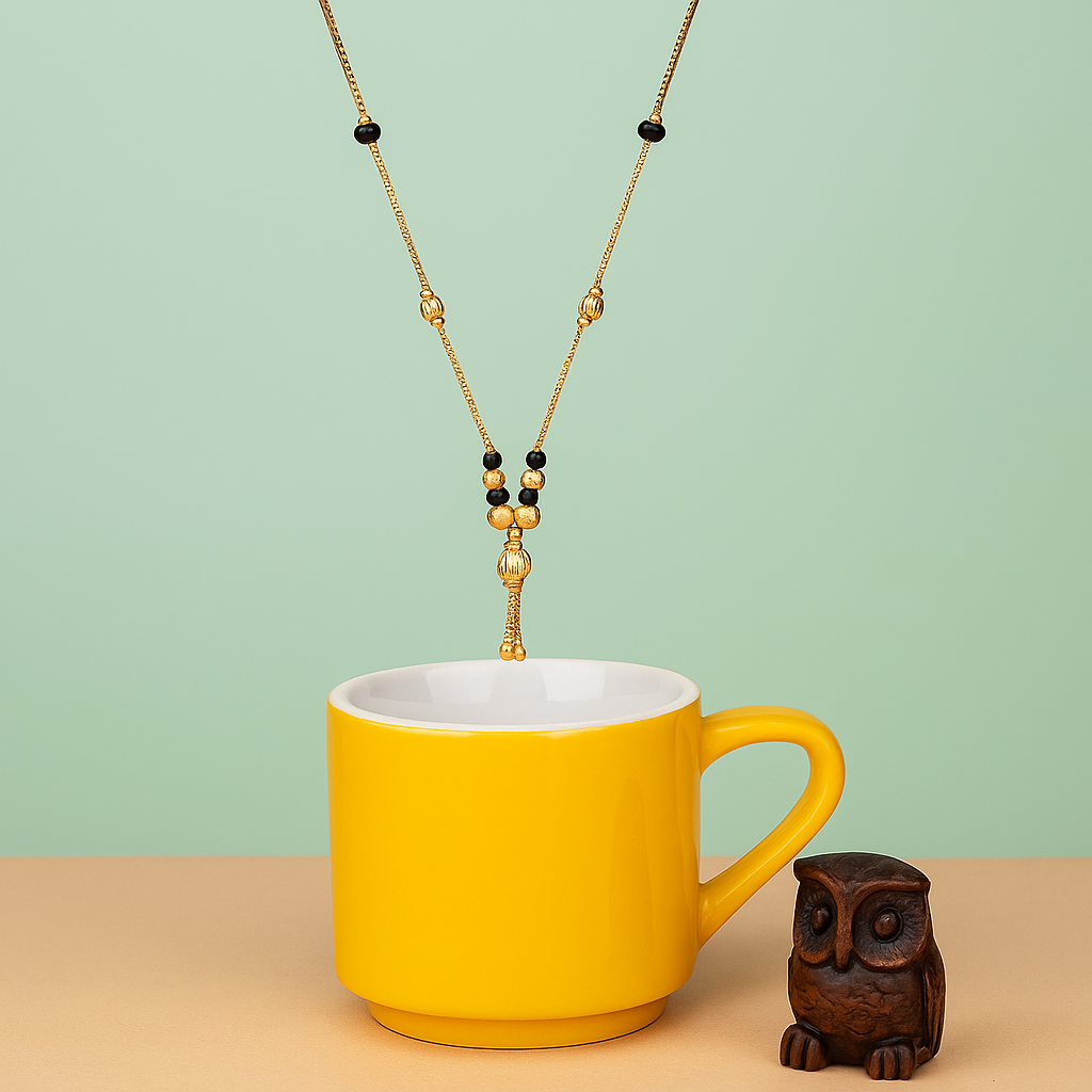 Modern Black Bead Mangalsutra