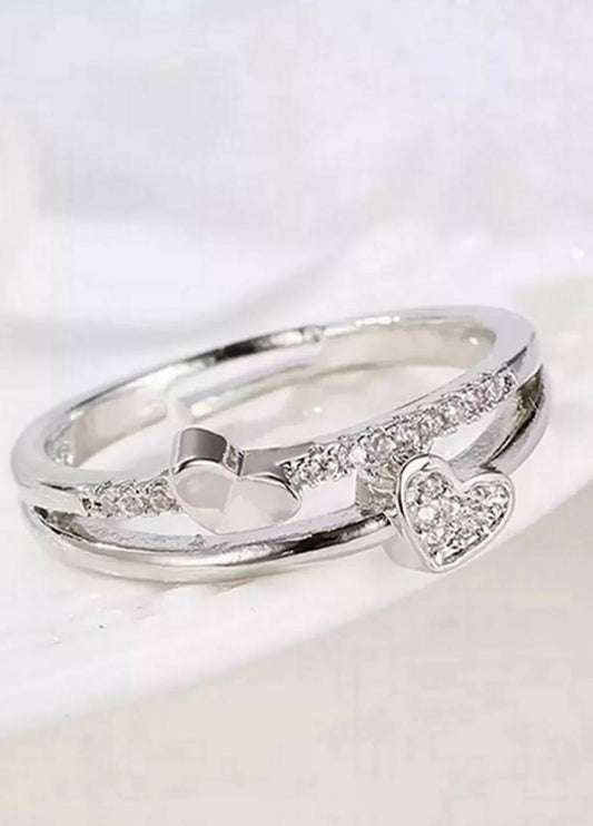 Double Heart Ring