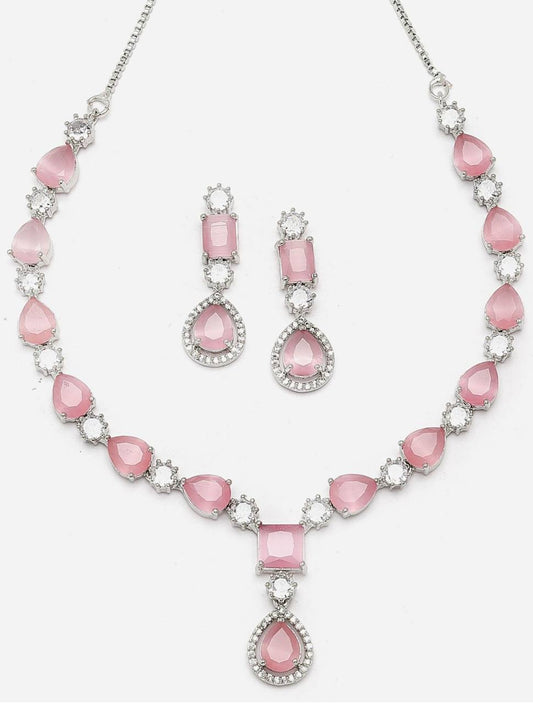 Royal Kundan Pink Bridal Necklace Set
