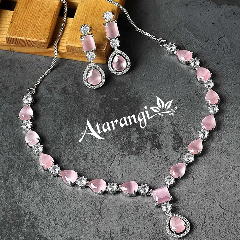 Royal Kundan Pink Bridal Necklace Set