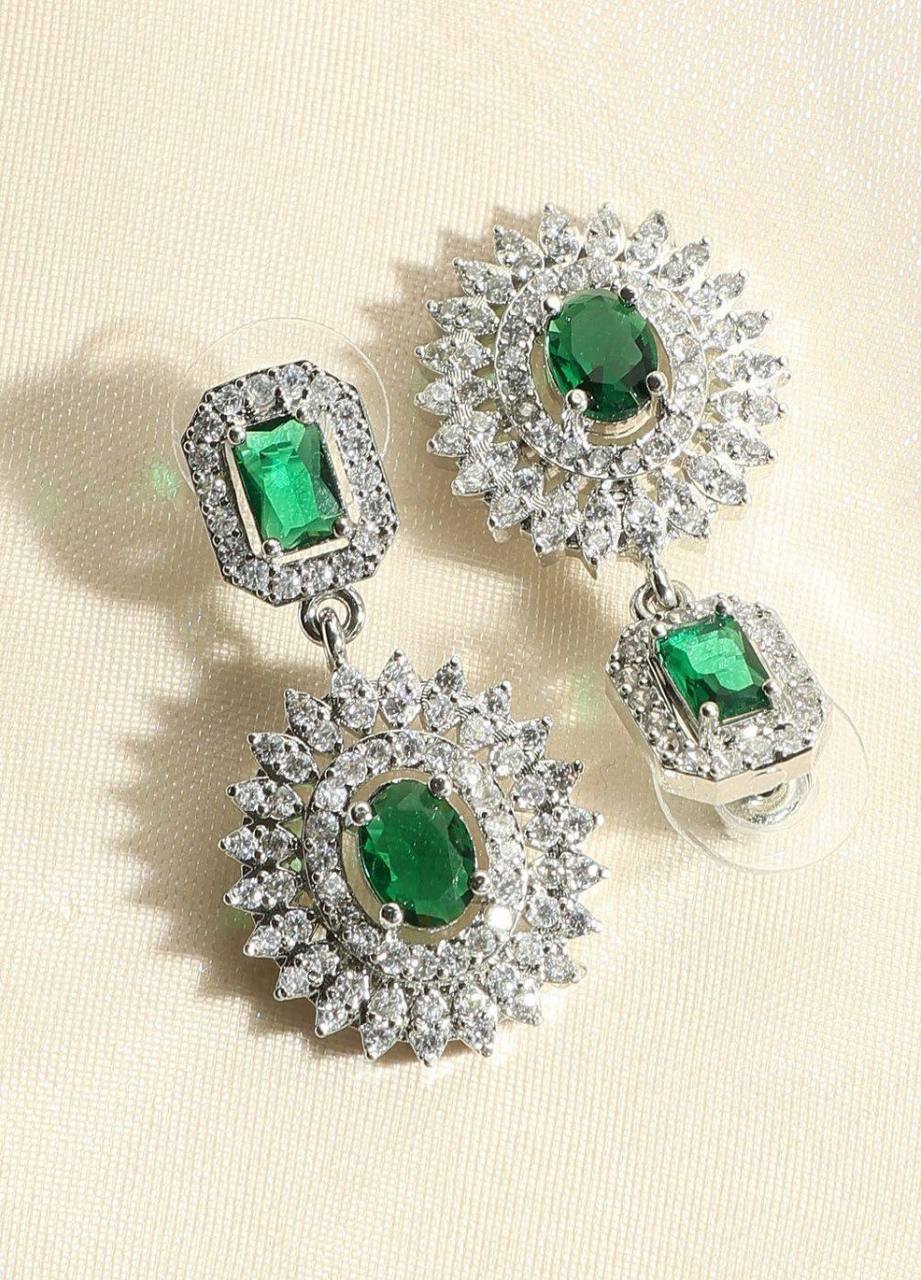 Royal Bridal Green Necklace Set