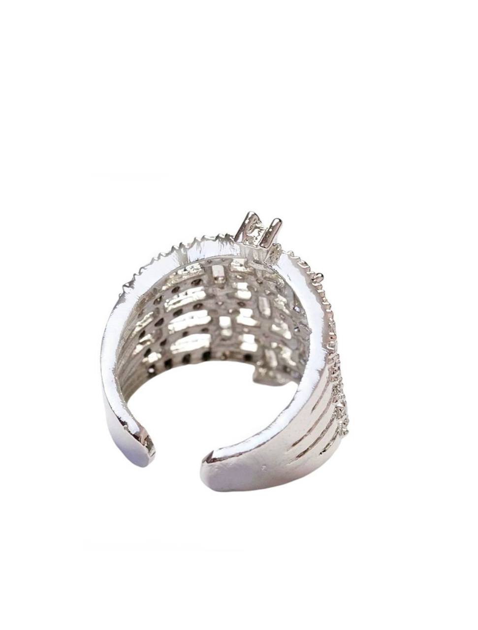 Luxury Multi-Layer Baguette Diamond-Style Finger Ring for Women