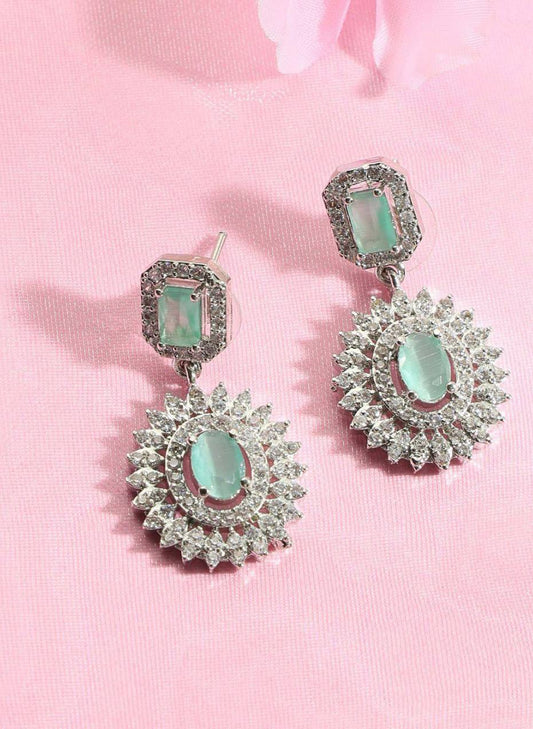 Party Wear Green Necklace Set