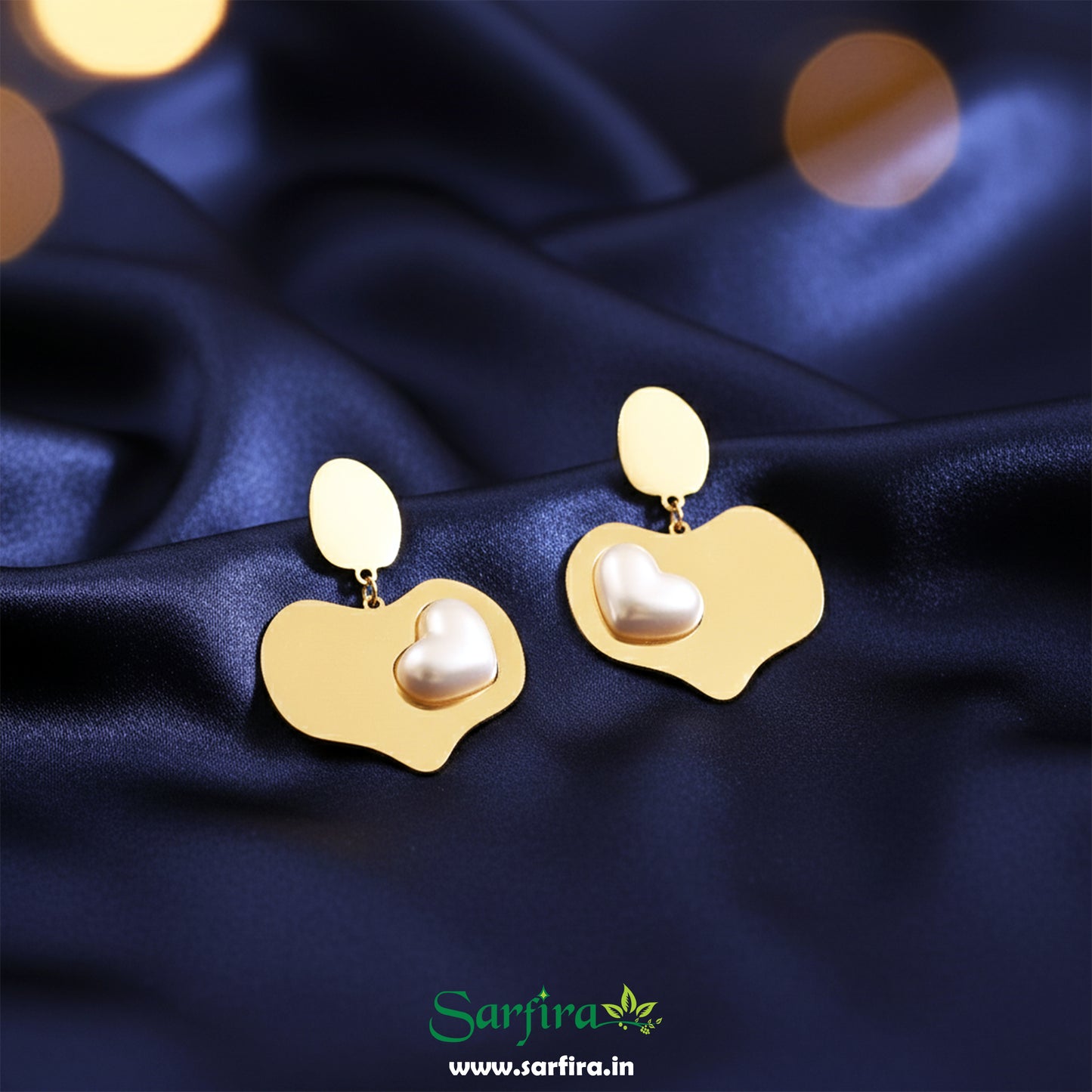 Mismatched Heart Drop Earrings
