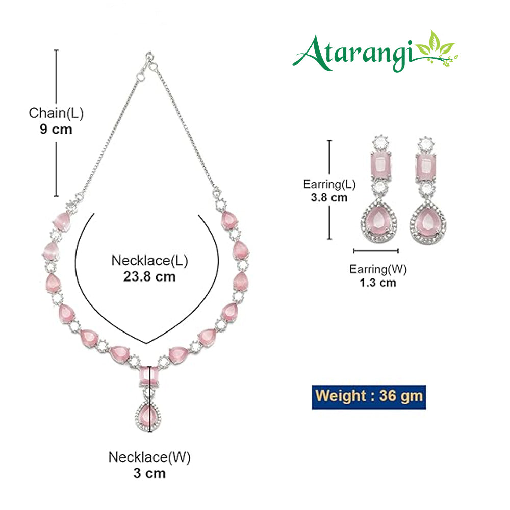 Royal Kundan Pink Bridal Necklace Set