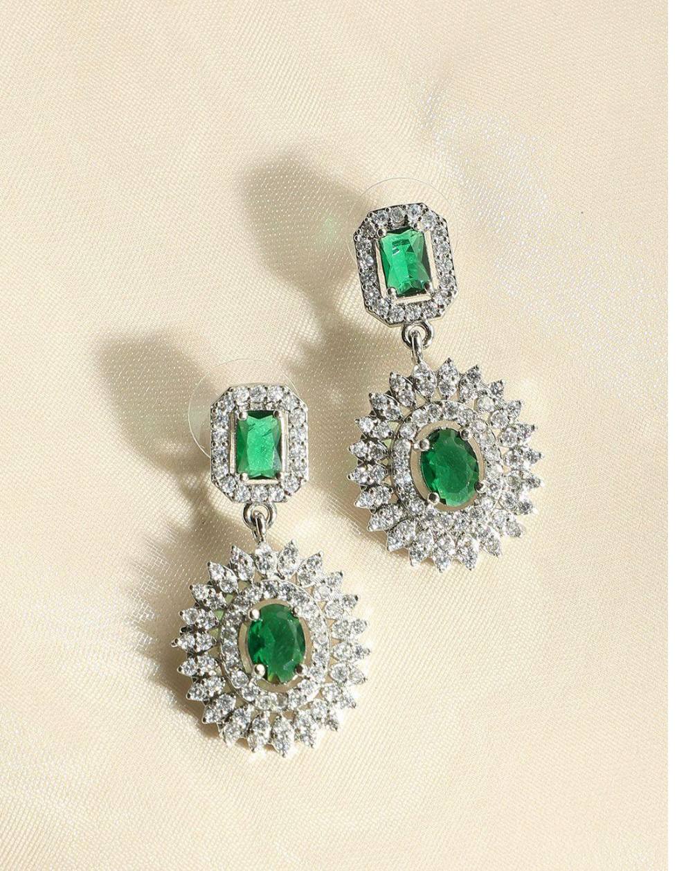 Royal Bridal Green Necklace Set