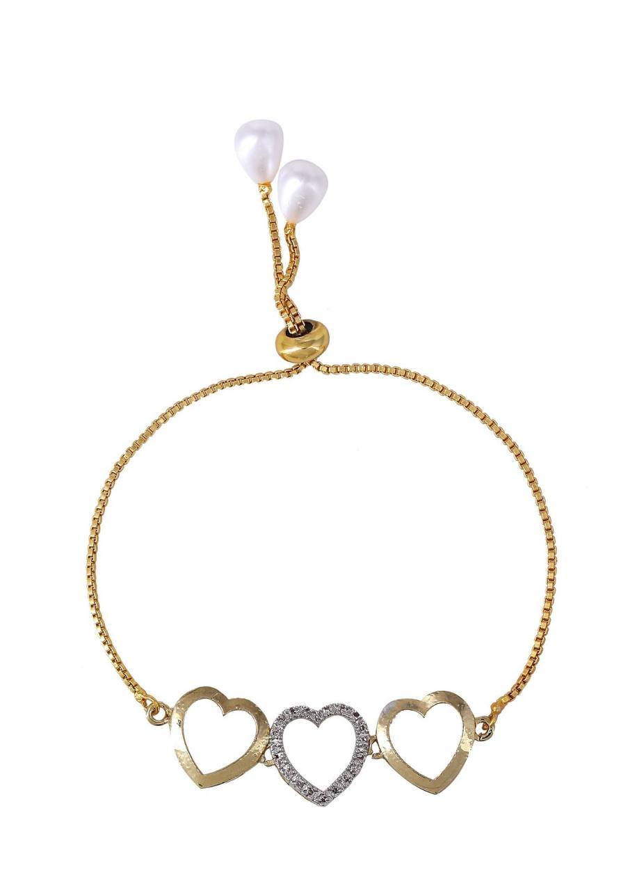 Luxury Gold Heart Necklace & Earring Jewelry Set – Bridal & Party Elegance
