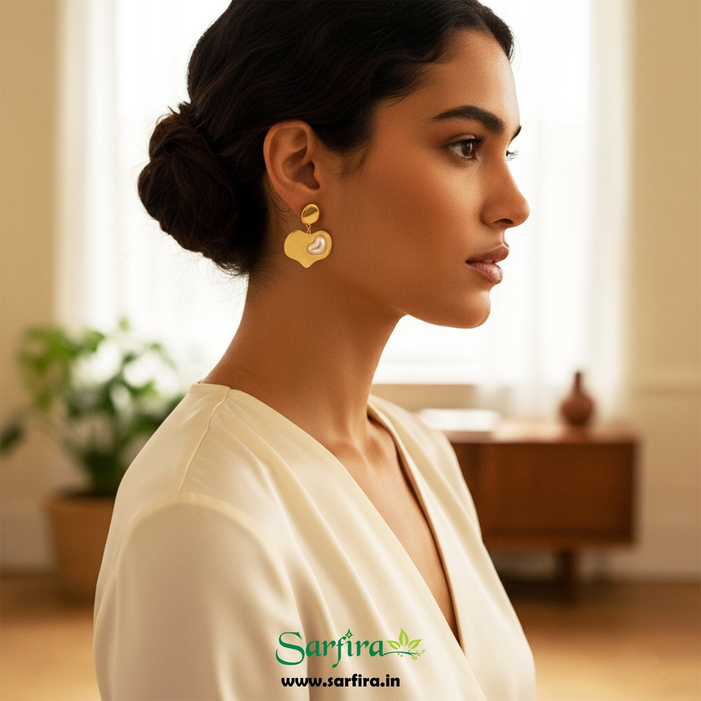 Mismatched Heart Drop Earrings