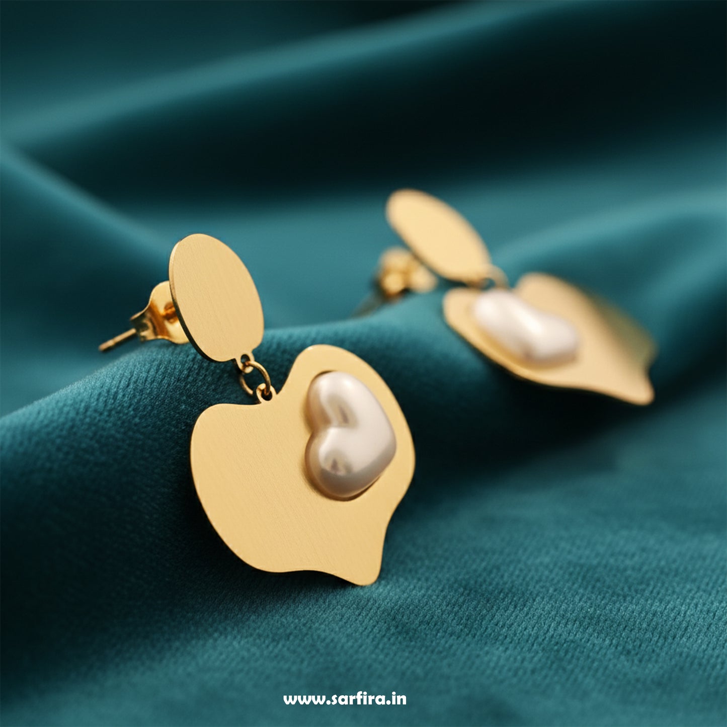 Mismatched Heart Drop Earrings
