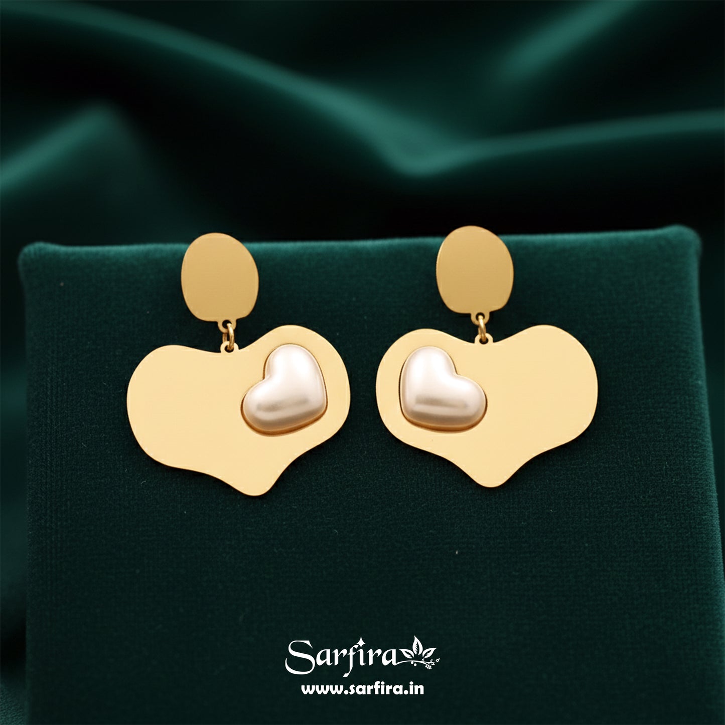 Mismatched Heart Drop Earrings