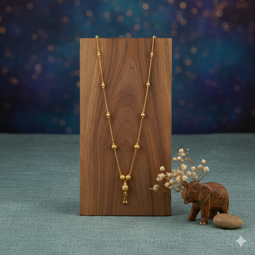 Minimalist Gold Beaded Mangalsutra