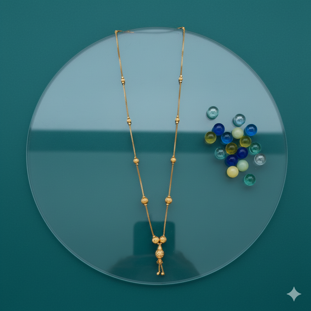 Minimalist Gold Beaded Mangalsutra