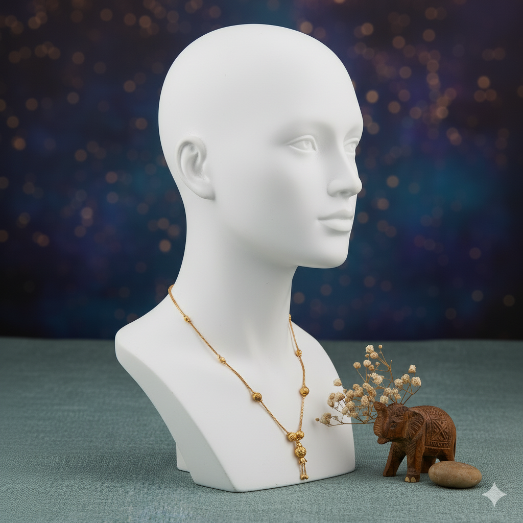 Minimalist Gold Beaded Mangalsutra