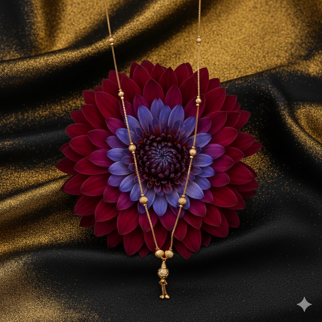 Minimalist Gold Beaded Mangalsutra