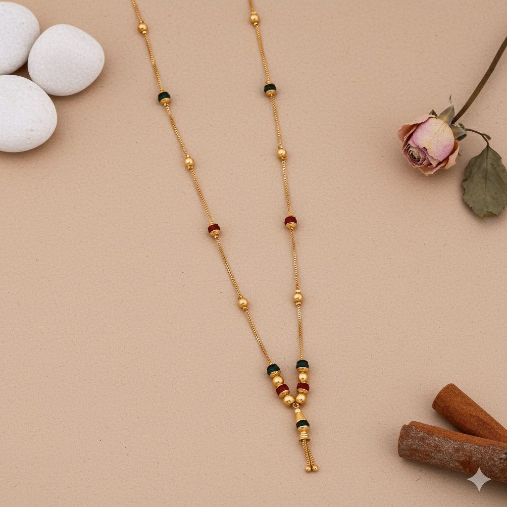 Multi-colored Beaded Mangalsutra
