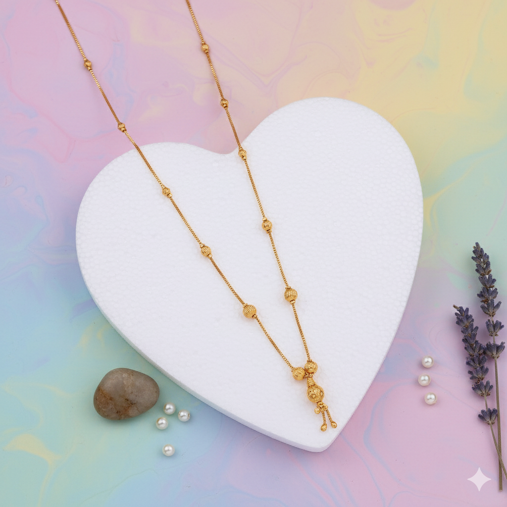 Minimalist Gold Beaded Mangalsutra