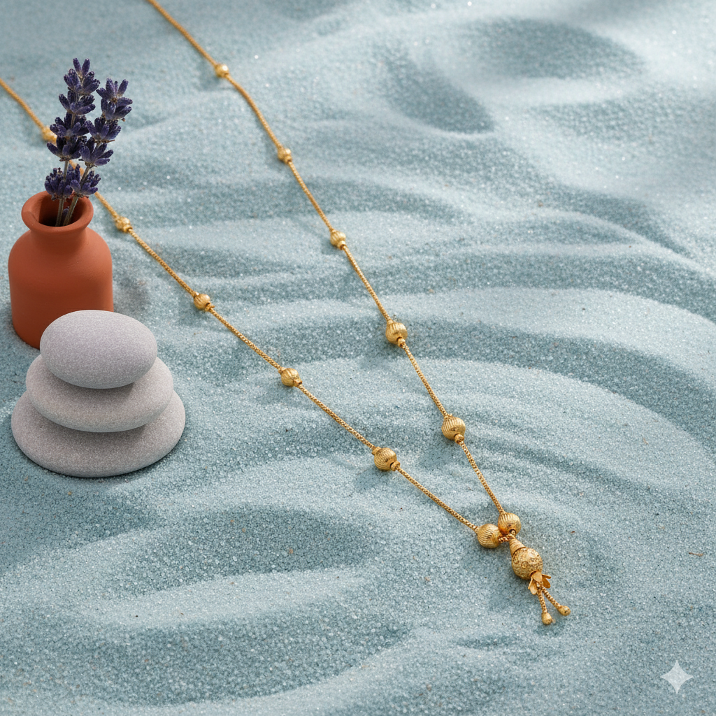 Minimalist Gold Beaded Mangalsutra