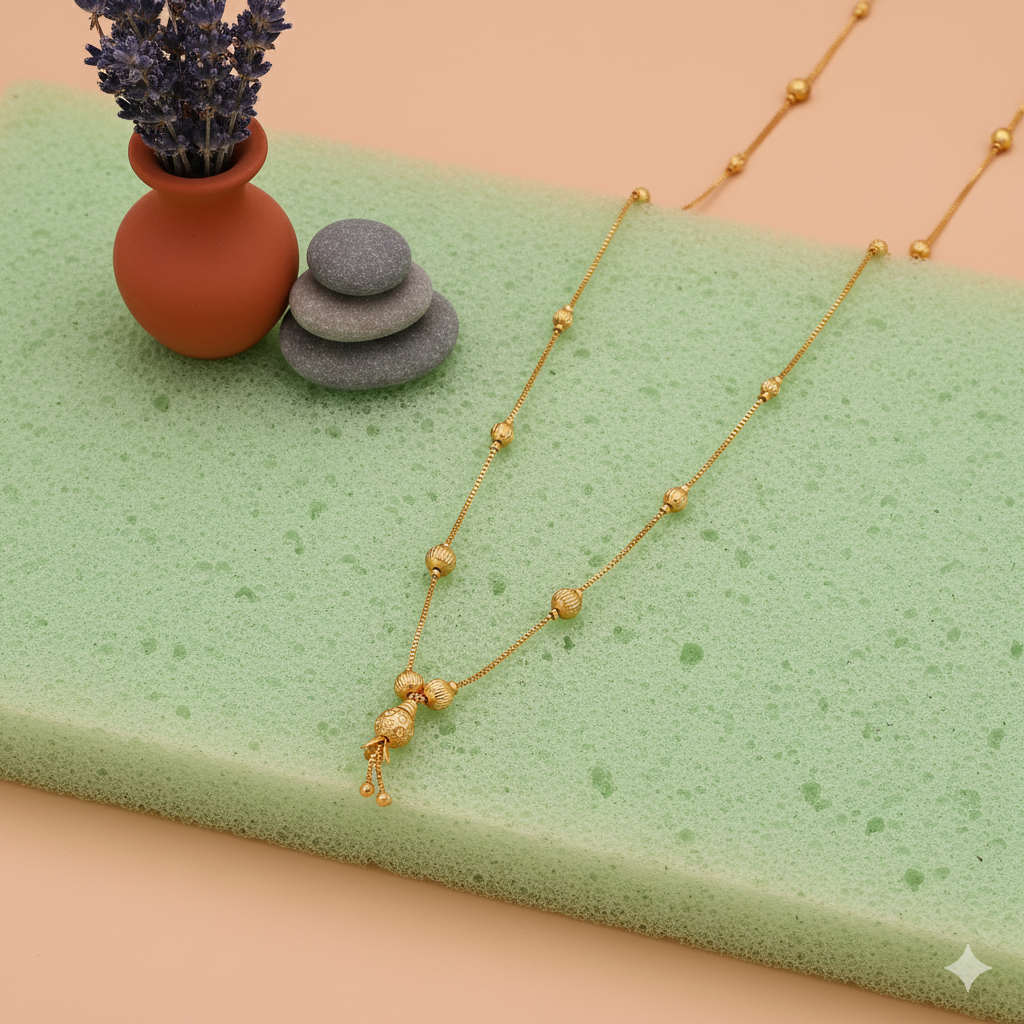 Minimalist Gold Beaded Mangalsutra