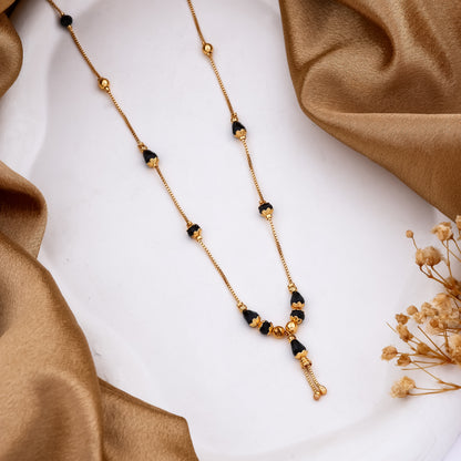 Tear-Drop Black Bead Mangalsutra