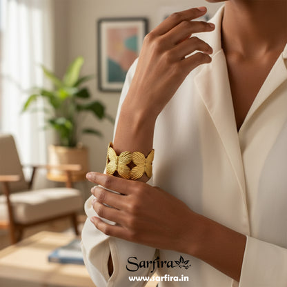 Butterfly Open Cuff Bracelet