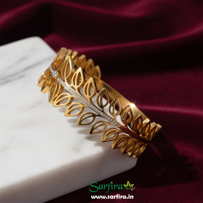 Open Leaf Cuff Bracelet