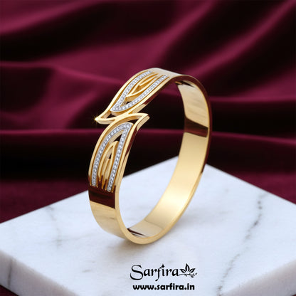 Leaf Design Overlap Kada Bracelet