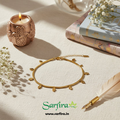 Hamsa Charm Snake Chain Bracelet