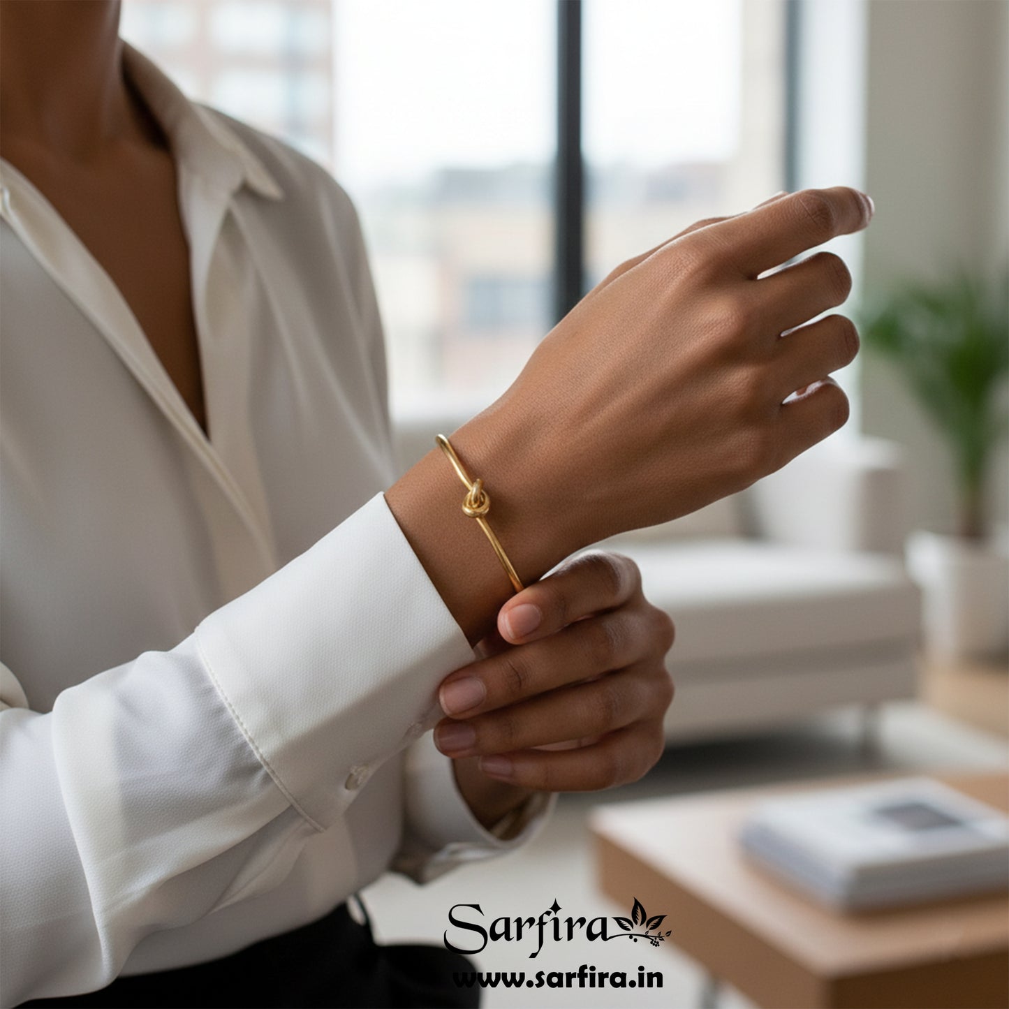 Simple Knot Open Cuff Kada