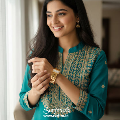 Geometric Pattern Kada Bracelet