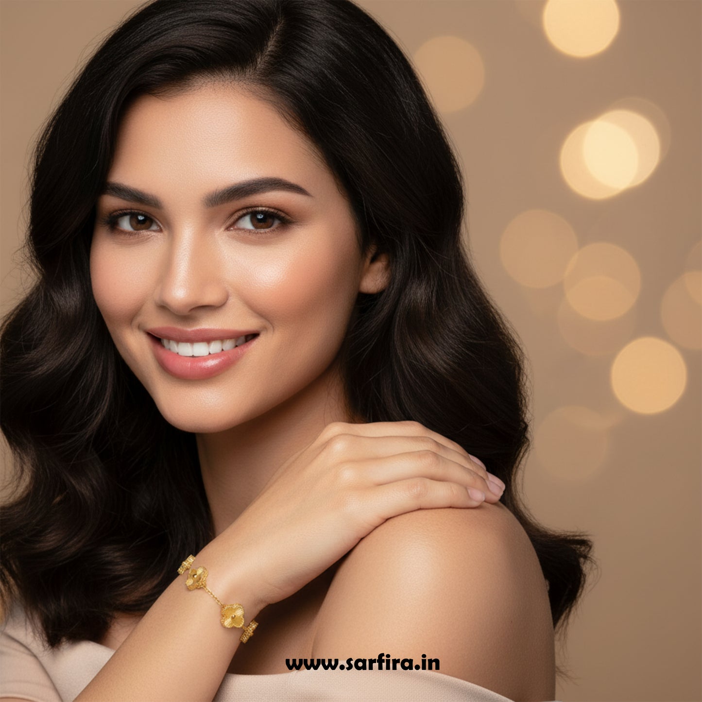 Golden Flower Bracelet