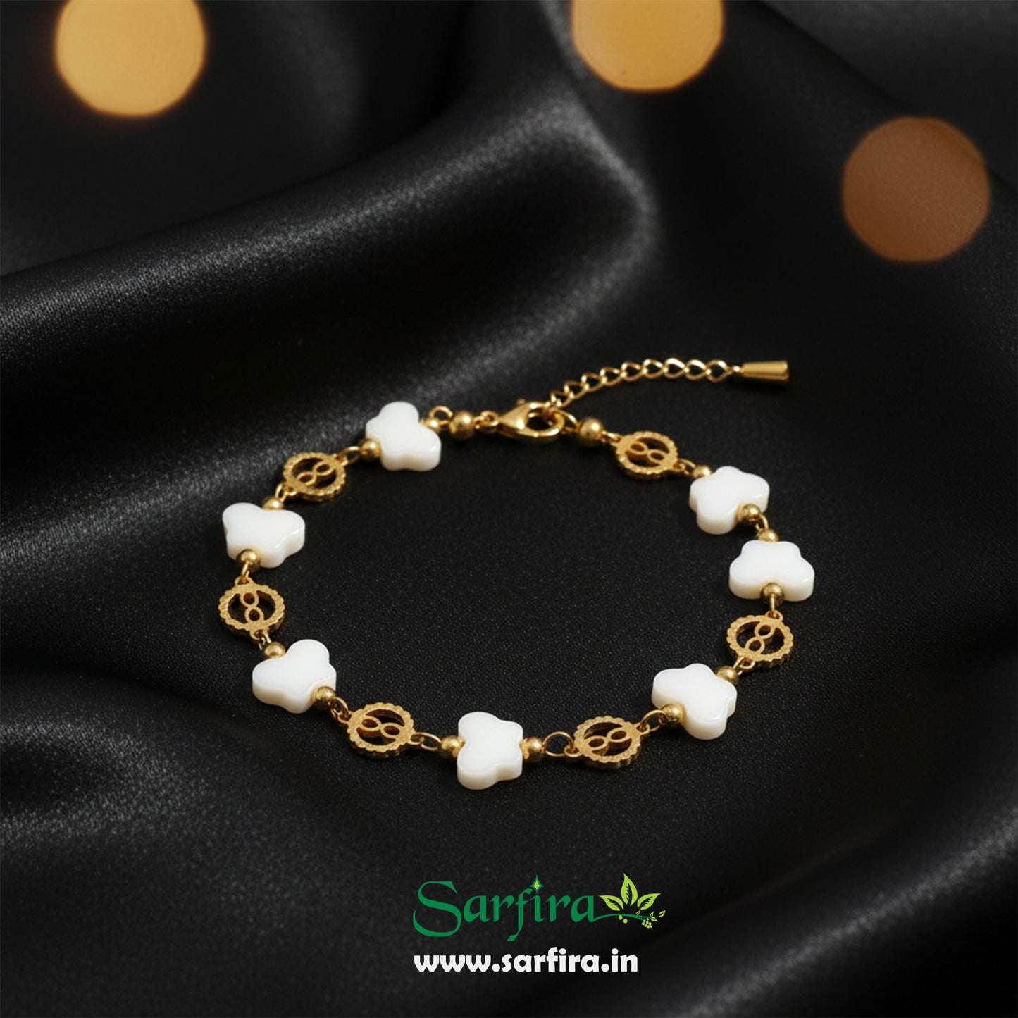 Flower & Infinity Link Bracelet