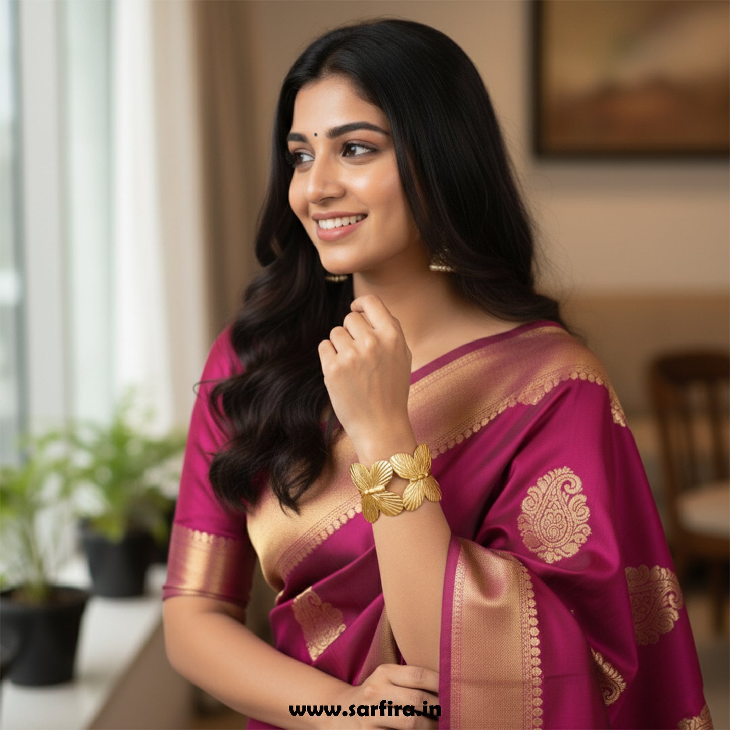 Butterfly Open Cuff Bracelet