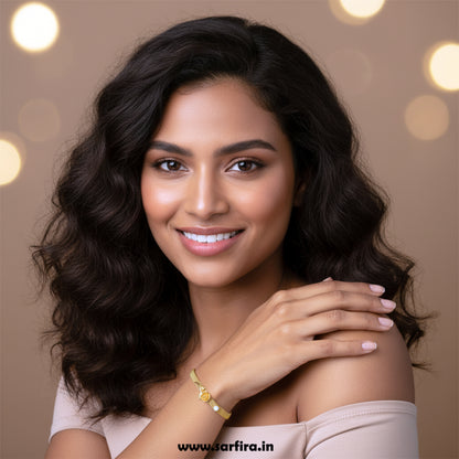 Rose Charm Mesh Bracelet